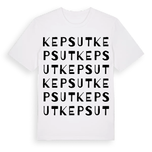Kepsut ordlek t-shirt – ekologisk bomull t-shirt från Pinshirt