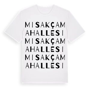 Misakça Mahallesi ordlek t-shirt – ekologisk bomull t-shirt från Pinshirt