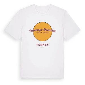 Paşabayır Mahallesi cirkel t-shirt – ekologisk bomull t-shirt från Pinshirt