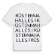 Rüstem Mahallesi ordlek t-shirt