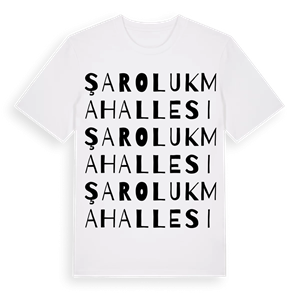 Şaroluk Mahallesi ordlek t-shirt – ekologisk bomull t-shirt från Pinshirt