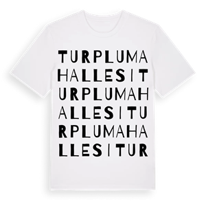 Turplu Mahallesi ordlek t-shirt – ekologisk bomull t-shirt från Pinshirt