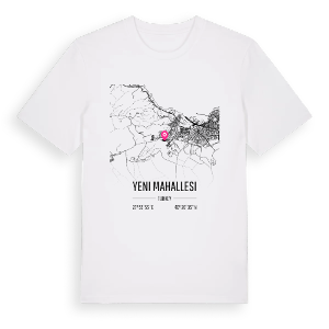 Yeni Mahallesi karta t-shirt – ekologisk bomull t-shirt från Pinshirt