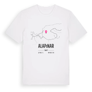 Alapınar karta t-shirt – ekologisk bomull t-shirt från Pinshirt