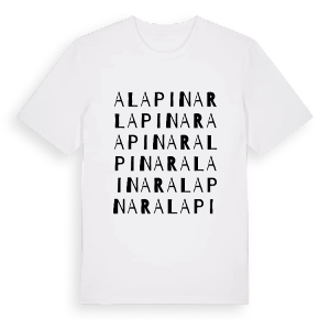 Alapınar ordlek t-shirt – ekologisk bomull t-shirt från Pinshirt