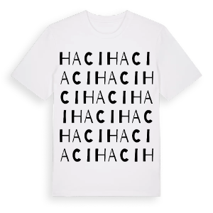 Hacı ordlek t-shirt – ekologisk bomull t-shirt från Pinshirt