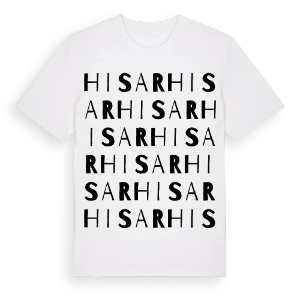 Hisar ordlek t-shirt – ekologisk bomull t-shirt från Pinshirt
