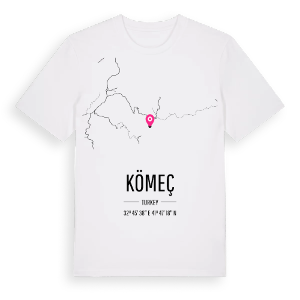 Kömeç karta t-shirt – ekologisk bomull t-shirt från Pinshirt