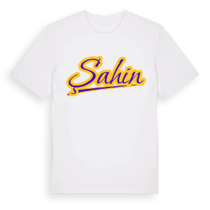 Şahin baseball t-shirt – ekologisk bomull t-shirt från Pinshirt