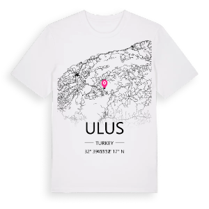 Ulus karta t-shirt – ekologisk bomull t-shirt från Pinshirt