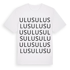 Ulus ordlek t-shirt – ekologisk bomull t-shirt från Pinshirt