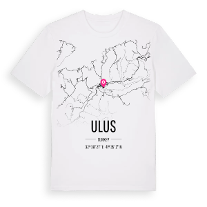 Ulus karta t-shirt – ekologisk bomull t-shirt från Pinshirt