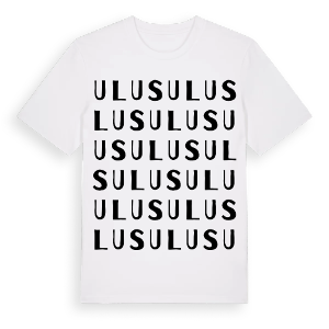 Ulus ordlek t-shirt – ekologisk bomull t-shirt från Pinshirt
