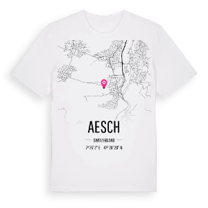 Aesch karta t-shirt – ekologisk bomull t-shirt från Pinshirt