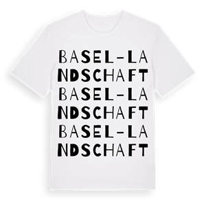 Basel-Landschaft ordlek t-shirt – ekologisk bomull t-shirt från Pinshirt
