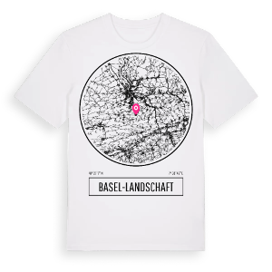 Basel-Landschaft t-shirt – ekologisk bomull t-shirt från Pinshirt