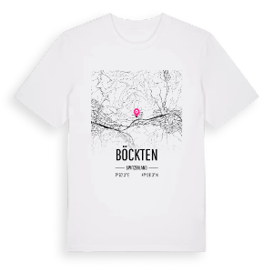 Böckten karta t-shirt – ekologisk bomull t-shirt från Pinshirt
