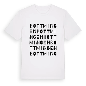 Bottmingen ordlek t-shirt – ekologisk bomull t-shirt från Pinshirt