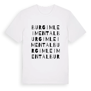 Burg im Leimental ordlek t-shirt – ekologisk bomull t-shirt från Pinshirt