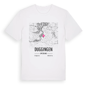 Duggingen karta t-shirt – ekologisk bomull t-shirt från Pinshirt