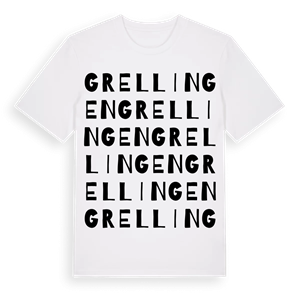 Grellingen ordlek t-shirt – ekologisk bomull t-shirt från Pinshirt