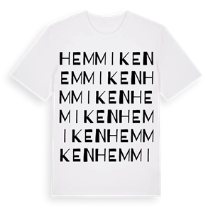 Hemmiken ordlek t-shirt – ekologisk bomull t-shirt från Pinshirt