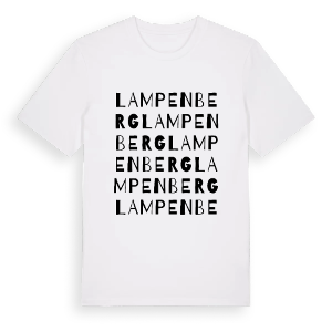 Lampenberg ordlek t-shirt – ekologisk bomull t-shirt från Pinshirt