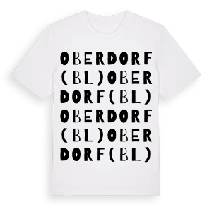 Oberdorf (BL) ordlek t-shirt – ekologisk bomull t-shirt från Pinshirt