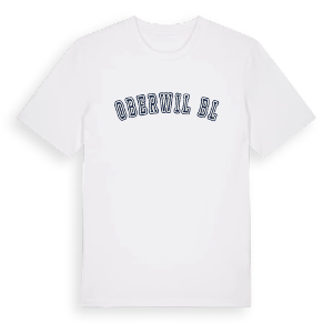 Oberwil BL college t-shirt – ekologisk bomull t-shirt från Pinshirt