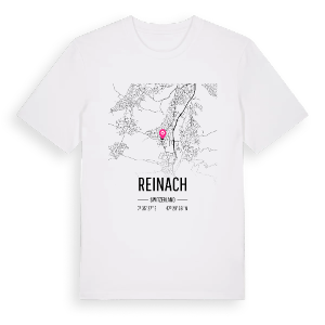 Reinach karta t-shirt – ekologisk bomull t-shirt från Pinshirt