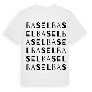 Basel ordlek t-shirt – ekologisk bomull t-shirt från Pinshirt
