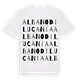 Albano di Lucania ordlek t-shirt