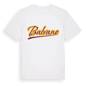 Balvano baseball t-shirt – ekologisk bomull t-shirt från Pinshirt
