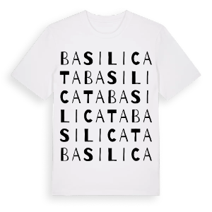 Basilicata ordlek t-shirt – ekologisk bomull t-shirt från Pinshirt