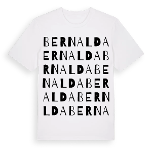 Bernalda ordlek t-shirt – ekologisk bomull t-shirt från Pinshirt