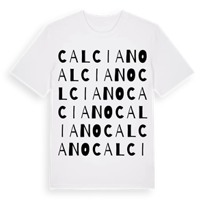 Calciano ordlek t-shirt – ekologisk bomull t-shirt från Pinshirt
