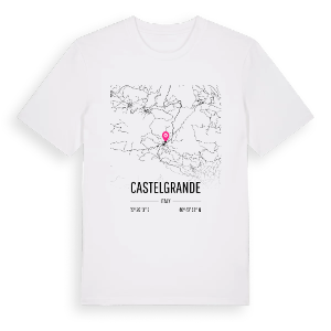 Castelgrande karta t-shirt – ekologisk bomull t-shirt från Pinshirt