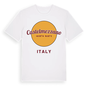 Castelmezzano cirkel t-shirt – ekologisk bomull t-shirt från Pinshirt