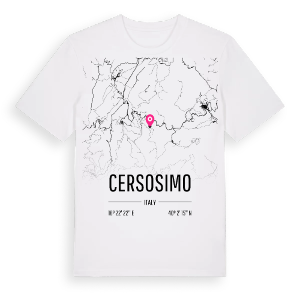 Cersosimo karta t-shirt – ekologisk bomull t-shirt från Pinshirt