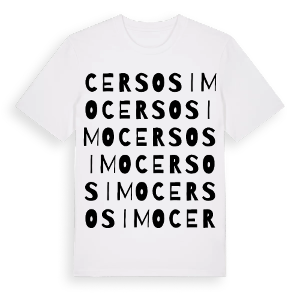 Cersosimo ordlek t-shirt – ekologisk bomull t-shirt från Pinshirt