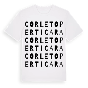 Corleto Perticara ordlek t-shirt – ekologisk bomull t-shirt från Pinshirt