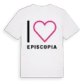 Jag älskar Episcopia t-shirt stort tryck