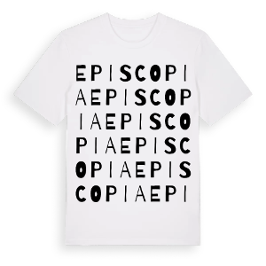 Episcopia ordlek t-shirt – ekologisk bomull t-shirt från Pinshirt