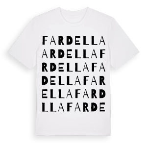 Fardella ordlek t-shirt – ekologisk bomull t-shirt från Pinshirt