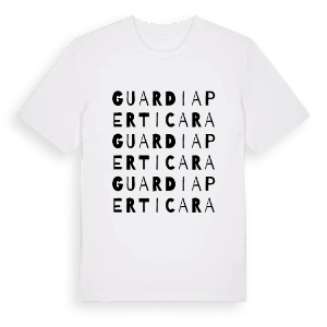 Guardia Perticara ordlek t-shirt – ekologisk bomull t-shirt från Pinshirt