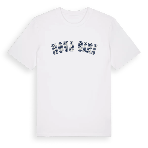 Nova Siri college t-shirt – ekologisk bomull t-shirt från Pinshirt