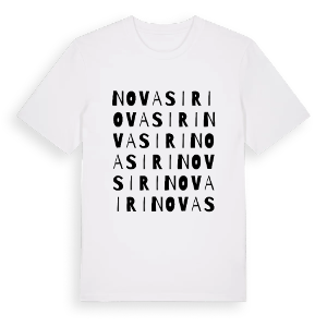 Nova Siri ordlek t-shirt – ekologisk bomull t-shirt från Pinshirt