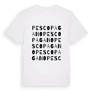 Pescopagano ordlek t-shirt – ekologisk bomull t-shirt från Pinshirt