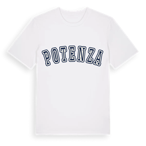 Potenza college t-shirt – ekologisk bomull t-shirt från Pinshirt