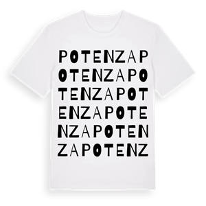 Potenza ordlek t-shirt – ekologisk bomull t-shirt från Pinshirt